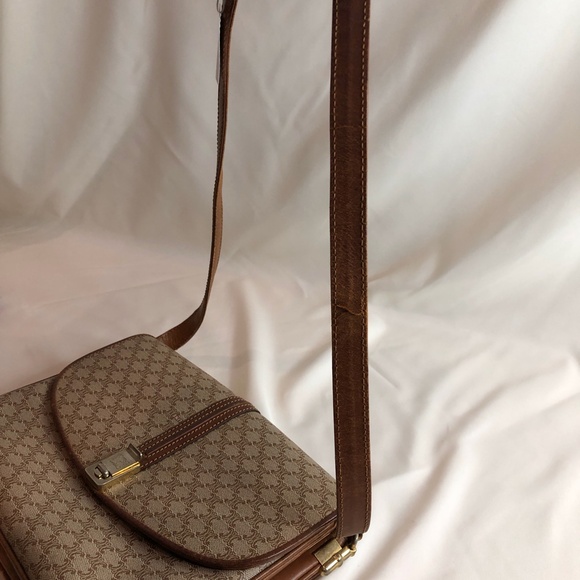 Celine Beige Macadam Crossbody Bag Sku#83973 - Picture 6 of 15